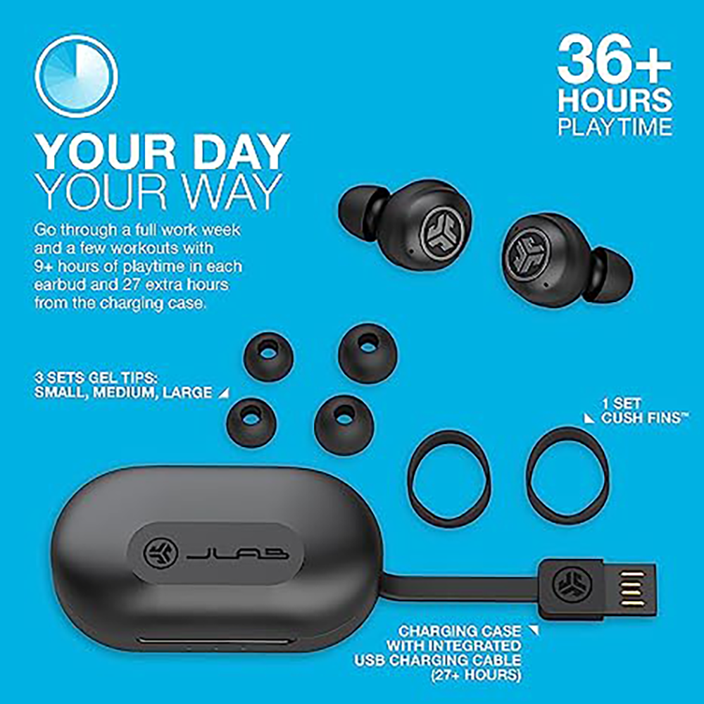 Buy JLAB Jbuds Air Pro TWS Earbuds IP55 Sweat Proof 36 Plus